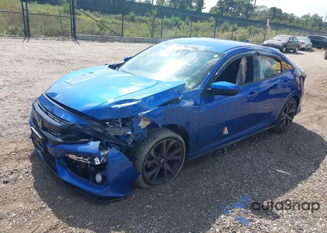 2019 Honda Civic Sport из США, поврежденный, VIN SHHFK7H49KU424073